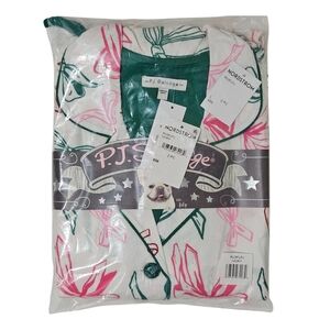 PJ Salvage Flannel Pajama Set Bows Women Small, Large Ivory Top & Pants NWT 🎀